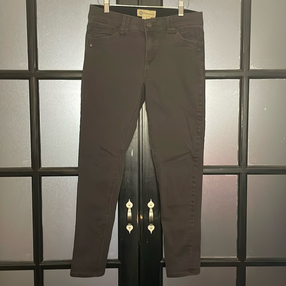Democracy ab technology dark gray business ankle casual pants stretch size 6